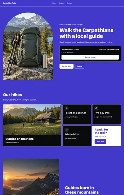 A site generated for Carpathian Trails, Events